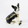Picture of Kingspoint Designs Bonnie the Boston Terrier Trinket Box with Matching Necklace
