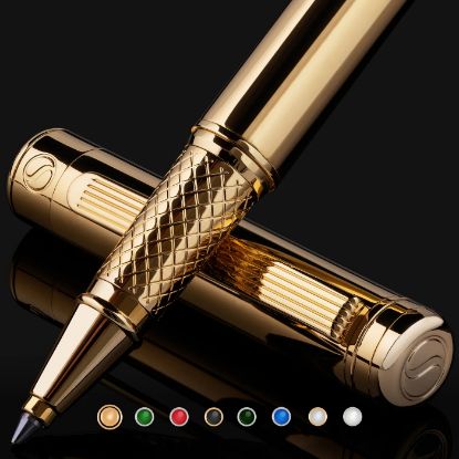 Picture of Scriveiner London Classic Gold Rollerball Pen