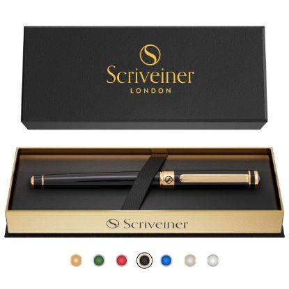 Picture of Scriveiner London Classic Black Rollerball Pen