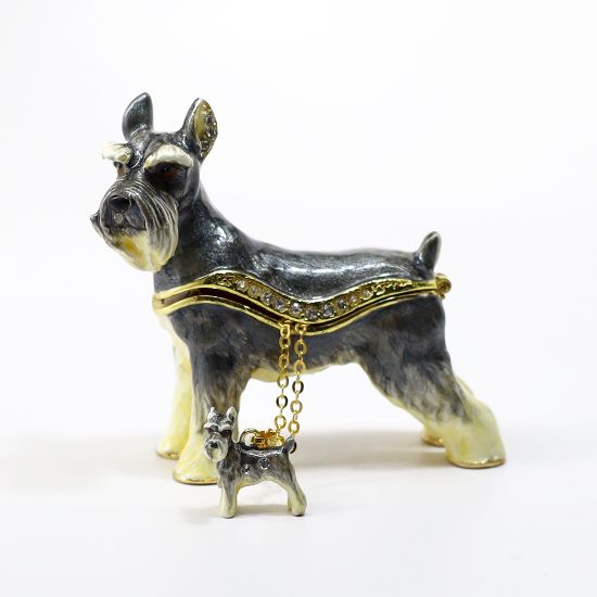 Picture of Kingspoint Designs Sir the Schnauzer Trinket Box with Matching Necklace