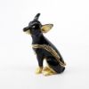 Picture of Kingspoint Designs Midnight the Shorthair Chihuahua Trinket Box with Matching Necklace