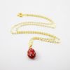Picture of Kingspoint Designs 'Good Luck' Red Egg Trinket Box with Stand & Matching Necklace
