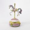 Picture of Kingspoint Designs Pearlescent Carousel Horse Trinket Box with Matching Necklace