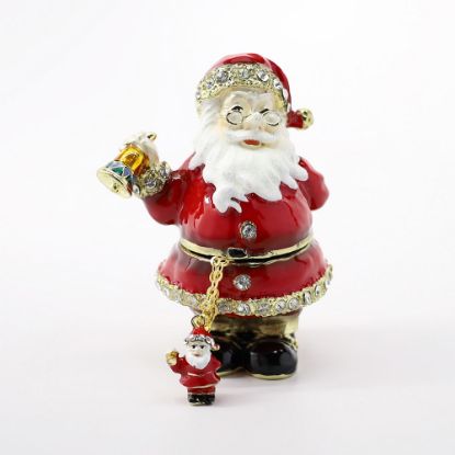 Picture of Kingspoint Designs Better Be Good Santa Trinket Box with Matching Necklace