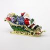 Picture of Kingspoint Designs Santa in His Sleigh Trinket Box with Matching Necklace