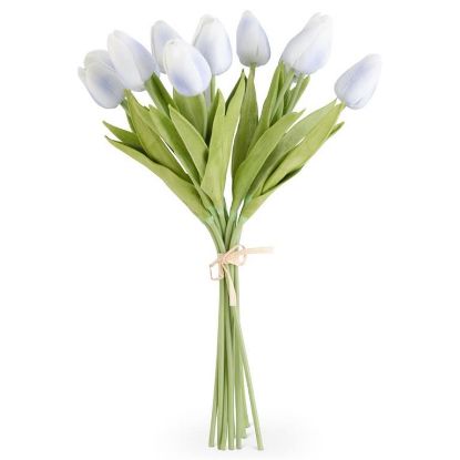 Picture of 13" Blue Real Touch Mini Tulip Bundle
