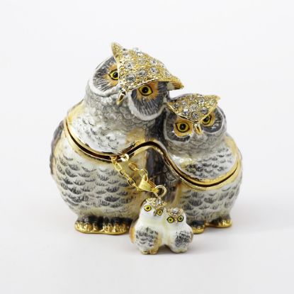 Picture of Kingspoint Designs Twinkle & Star the Owls Trinket Box with Matching Necklace