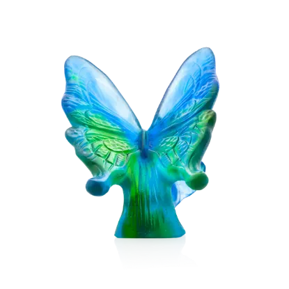 Picture of Daum Blue & Green Butterfly Figurine