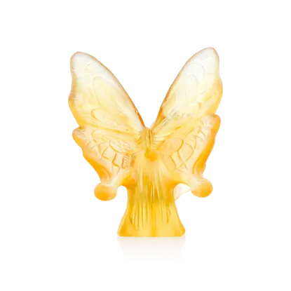 Picture of Daum Amber Yellow Butterfly Figurine
