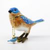 Picture of Kingspoint Designs Blue Bird Trinket Box with Matching Necklace