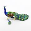 Picture of Kingspoint Designs Strutting Peacock Trinket Box with Matching Necklace