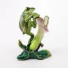 Picture of Kingspoint Designs Frogs on Calla Lily Trinket Box with Matching Necklace