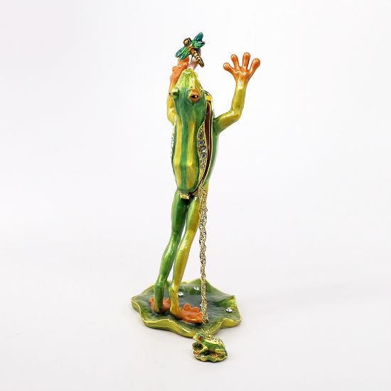 Picture of Kingspoint Designs Bungee the Jumping Frog with Matching Necklace