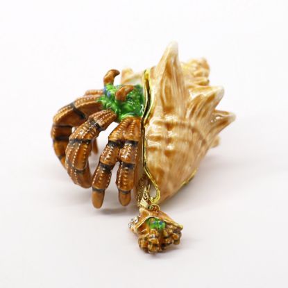 Picture of Kingspoint Designs Hermie the Hermit Crab Trinket Box with Matching Necklace