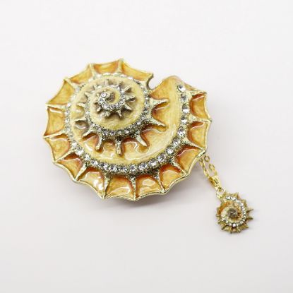 Picture of Kingspoint Designs Nautilus Shell Trinket Box with Matching Necklace