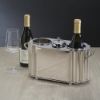 Picture of Alsace Nickel-Finished Two-Bottle Wine Cooler