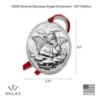 Picture of Wallace 2025 Grande Baroque Angel, 25th Edition, Sterling Silver Ornament