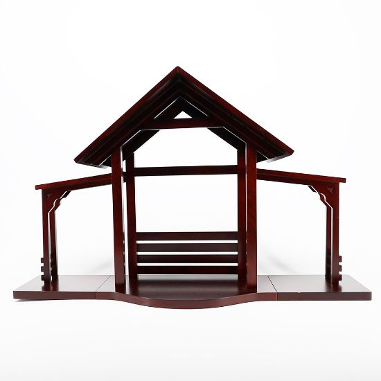 Picture of Lenox Large Nativity Wooden Creche-Stable-Manger in Original Box