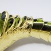 Picture of Vintage Mid Century 18k Yellow Gold, Ruby & Enamel Articulated Dragon Bracelet