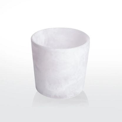 Picture of Nashi Home Ice Cream Tub - Utensil Holder in White Swirl