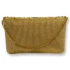Picture of David Jeffrey Evening Clutch with Golden Beads & Crystals