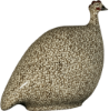 Picture of Lussan Ceramics Small White Guinea Hen with Black Spots