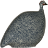 Picture of Lussan Ceramics Medium Blue Guinea Hen with White Spots