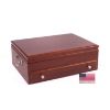 Picture of 1-Drawer Flatware Chest; Heritage Mahogany finish & Made in USA