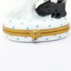 Picture of Retired Limoges Porcelain Black & White Cat Pair Trinket Box