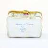 Picture of  Vintage Limoges Porcelain 'The Gift Of A Friend' Blue & Floral Motif Trinket Box