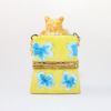 Picture of Limoges Porcelain Cat in Shopping Bag Trinket Box by Artoria