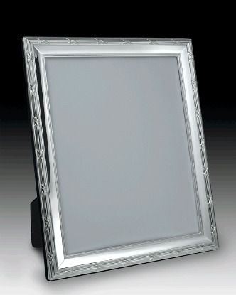 Picture of 11x14 Sterling Silver 'Ribbon & Reed' Picture Frame by the925inc