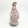 Picture of Lladro 'Flowers In The Basket' Girl With Flowers Figurine  #5027