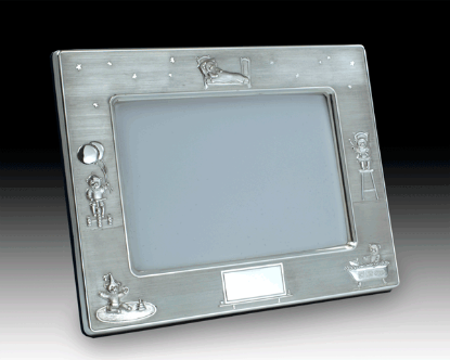 Picture of 3.5x5 Sterling Silver Baby Picture Frame by the925inc