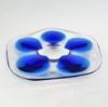 Picture of Lalique Clear & Cap-Ferrat Blue 5 Well Oyster Plate