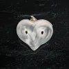 Picture of Lalique Entwined Heart Pendant - Clear & Silver 