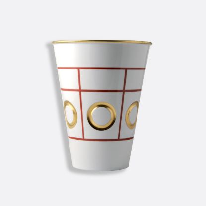 Picture of Bernardaud Porcelain 'Filicudi' Vase in Brick by Olivier Gagnère