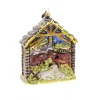 Picture of Jay Strongwater Holy Family Glass Ornament - Jewel