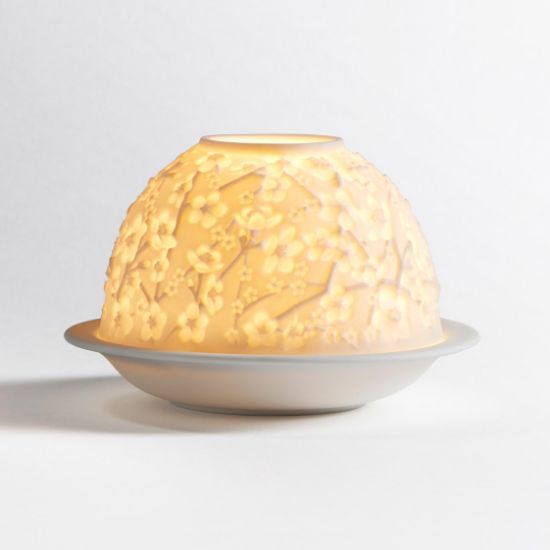Picture of Bernardaud Porcelain 'Cherry Blossoms' Votivelight Candle Holder