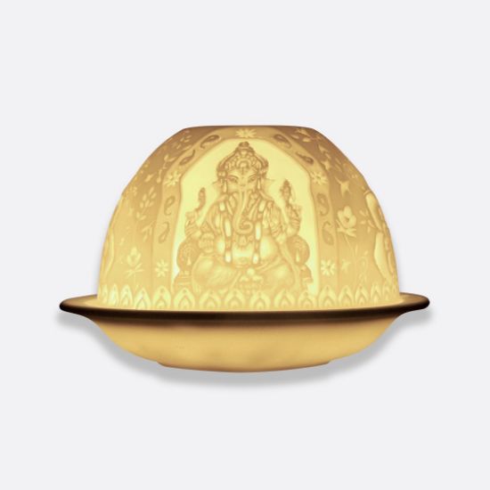 Picture of Bernardaud Porcelain 'Ganesh' Votivelight Candle Holder