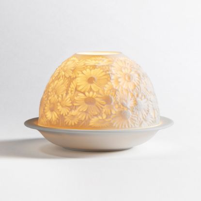 Picture of Bernardaud Porcelain 'Daisies' Votivelight Candle Holder