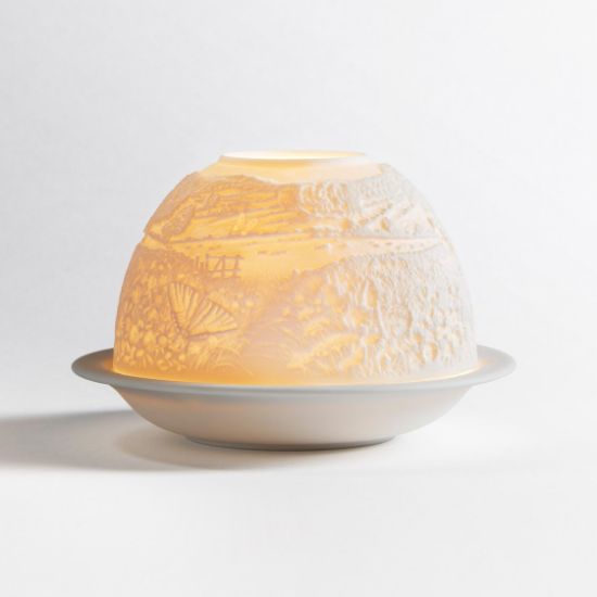 Picture of Bernardaud Porcelain 'Butterflies' Votivelight Candle Holder