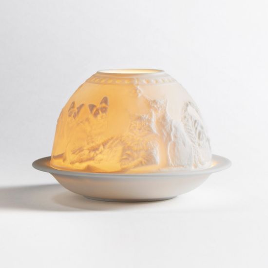Picture of Bernardaud Porcelain 'Cats' Votivelight Candle Holder