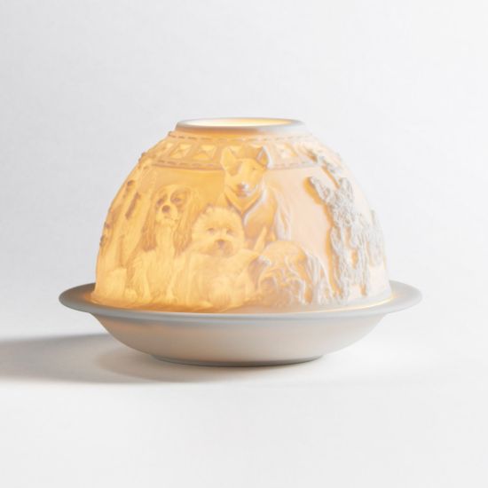 Picture of Bernardaud Porcelain 'Dogs' Votivelight Candle Holder 