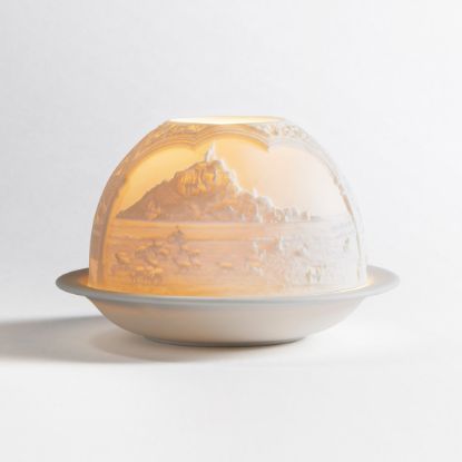 Picture of Bernardaud Porcelain 'Mont Saint-Michel' Votivelight Candle Holder