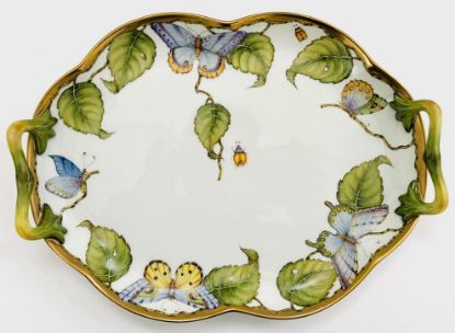 Picture of Anna Weatherley Porcelain Decorative Handled Tray with Butterflies