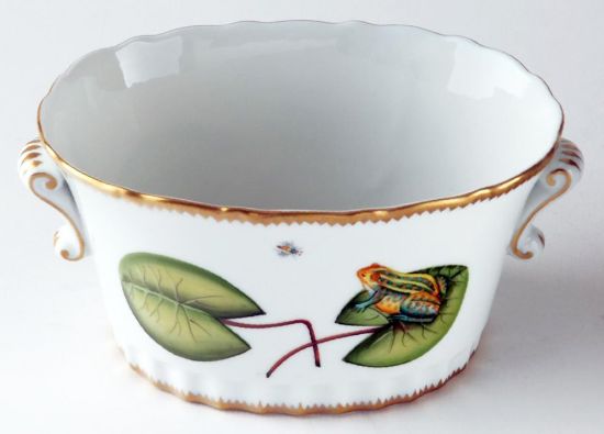 Picture of Anna Weatherley Porcelain Oval Frog Cachepot