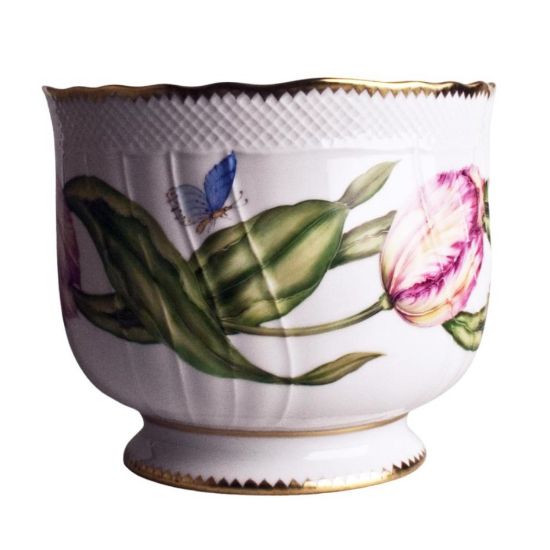 Picture of Anna Weatherley Porcelain Round Pink Tulip Cachepot