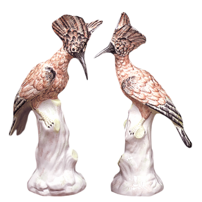 Picture of Mottahedeh Pair of Exotic Birds Figurines
