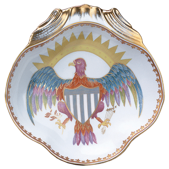 Picture of Mottahedeh 'Chinese Export' Eagle Shell Dish